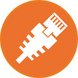 Icon Profinet cmyk orange neg